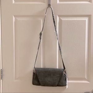 VEGAN URBAN EXPRESSIONS GREY CLUTCH/CROSSBODY